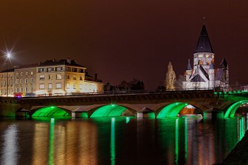 Exposition Metz - Quartier impérial, les ponts, la nuit